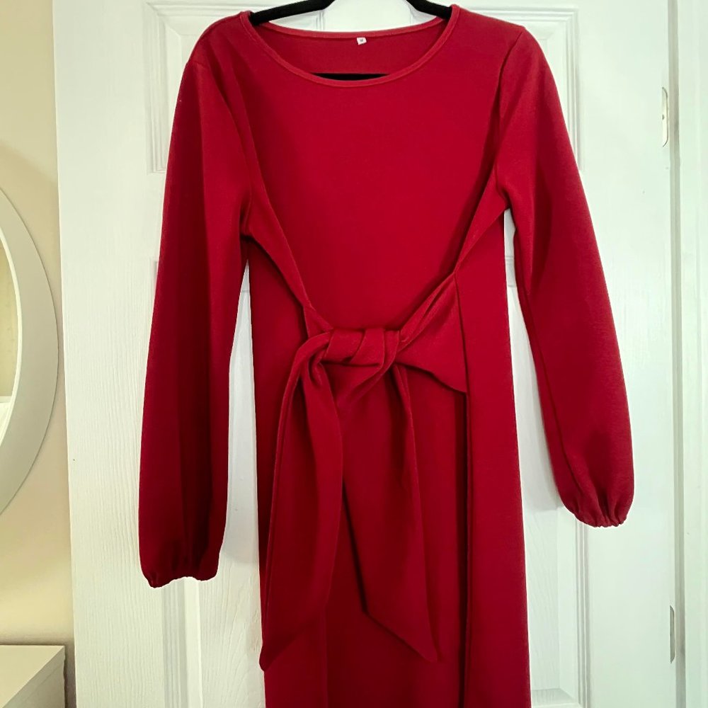 Red Dress with Bow